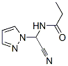 Propanamide, n-(cyano-1h-pyrazol-1-ylmethyl)-Structure,110023-60-4Structure Propanamide, n-(cyano-1h-pyrazol-1-ylmethyl)- Structure,110023-60-4Structure