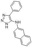 1H-1,2,3-Triazol-5-amine, N-2-naphthalenyl-4-phenyl-Structure,110032-28-5Structure 1H-1,2,3-Triazol-5-amine, N-2-naphthalenyl-4-phenyl- Structure,110032-28-5Structure