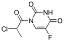 2,4(1H,3h)-pyrimidinedione, 1-(2-chloro-1-oxopropyl)-5-fluoro-(9ci)Structure,110073-44-4Structure 2,4(1H,3h)-pyrimidinedione, 1-(2-chloro-1-oxopropyl)-5-fluoro-(9ci) Structure,110073-44-4Structure