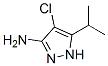 1H-pyrazol-3-amine, 4-chloro-5-(1-methylethyl)-Structure,110086-10-7Structure 1H-pyrazol-3-amine, 4-chloro-5-(1-methylethyl)- Structure,110086-10-7Structure