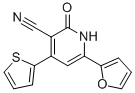 6-(2-呋喃基)-2-氧代-4-(2-噻吩)-1,2-二氫-3-吡啶甲腈結(jié)構(gòu)式_111121-81-4結(jié)構(gòu)式