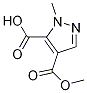 4-(Methoxycarbonyl)-1-methyl-1h-pyrazole-5-carboxylic acidStructure,1131912-84-9Structure 4-(Methoxycarbonyl)-1-methyl-1h-pyrazole-5-carboxylic acid Structure,1131912-84-9Structure