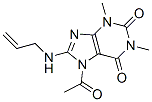 1H-purine-2,6-dione, 7-acetyl-3,7-dihydro-1,3-dimethyl-8-(2-propenylamino)-(9ci)Structure,113400-00-3Structure 1H-purine-2,6-dione, 7-acetyl-3,7-dihydro-1,3-dimethyl-8-(2-propenylamino)-(9ci) Structure,113400-00-3Structure