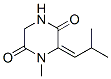 2,5-Piperazinedione,1-methyl-6-(2-methylpropylidene)-,(e)-(9ci)Structure,113802-15-6Structure 2,5-Piperazinedione,1-methyl-6-(2-methylpropylidene)-,(e)-(9ci) Structure,113802-15-6Structure