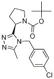(R)-2-(4-(4-氯芐基)-5-甲基-4H-1,2,4-噻唑-3-基)吡咯烷-1-羧酸叔丁酯結(jié)構(gòu)式_1140495-89-1結(jié)構(gòu)式