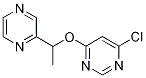 4-Chloro-6-(1-pyrazin-2-yl-ethoxy)-pyrimidineStructure,1146080-25-2Structure 4-Chloro-6-(1-pyrazin-2-yl-ethoxy)-pyrimidine Structure,1146080-25-2Structure