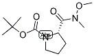 (S)-tert-butyl 2-(methoxy(methyl)carbamoyl)pyrrolidine-1-carboxylate Structure,115186-37-3Structure