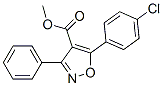 4-Isoxazolecarboxylicacid,5-(4-chlorophenyl)-3-phenyl-,methylester(9ci)Structure,115665-06-0Structure 4-Isoxazolecarboxylicacid,5-(4-chlorophenyl)-3-phenyl-,methylester(9ci) Structure,115665-06-0Structure