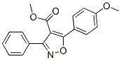 4-Isoxazolecarboxylicacid,5-(4-methoxyphenyl)-3-phenyl-,methylester(9ci)Structure,115665-09-3Structure 4-Isoxazolecarboxylicacid,5-(4-methoxyphenyl)-3-phenyl-,methylester(9ci) Structure,115665-09-3Structure