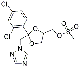 2-(2,4-Dichlorophenyl)-2-(1,2,4-triazol-1-yl methyl)-1,3-dioxalane-4-yl methyl methane sulfonateStructure,115897-54-6Structure 2-(2,4-Dichlorophenyl)-2-(1,2,4-triazol-1-yl methyl)-1,3-dioxalane-4-yl methyl methane sulfonate Structure,115897-54-6Structure
