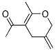 (9ci)-1-(3,4-二氫-6-甲基-3-亞甲基-2H-吡喃-5-基)-乙酮結(jié)構(gòu)式_115975-07-0結(jié)構(gòu)式
