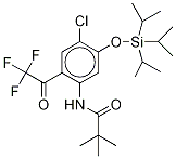 N-[2-三氟乙?；?4-氯-5-(三異丙基甲硅烷基氧基)苯基]-2,2-二甲基丙酰胺結(jié)構(gòu)式_1159977-61-3結(jié)構(gòu)式