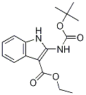 Tert-butyl 3-(ethoxycarbonyl)-1h-indol-2-ylcarbamate Structure,1160995-04-9Structure