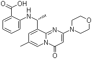 2-[[(1R)-1-[7-methyl-2-(4-morpholinyl)-4-oxo-4h-pyrido[1,2-a]pyrimidin-9-yl]ethyl]amino]benzoic acid Structure,1173900-33-8Structure