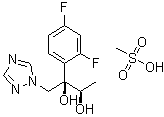 (2R,3r)-2-(2,4-difluorophenyl)-1-(1h-1,2,4-triazol-1-yl)-2,3-butanediol methanesulfonate Structure,1175536-50-1Structure