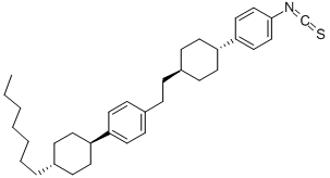1-[4-(反式-4-庚基環(huán)己基)苯基]-2-[反式-4-(4-異硫代氰?；交?環(huán)己基]乙烷結構式_117736-18-2結構式