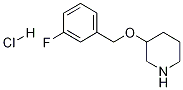 3-(3-Fluoro-benzyloxy)-piperidine hydrochlorideStructure,1184997-21-4Structure 3-(3-Fluoro-benzyloxy)-piperidine hydrochloride Structure,1184997-21-4Structure