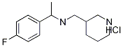 [1-(4-氟-苯基)-乙基]-哌啶-3-甲基-胺鹽酸鹽結(jié)構(gòu)式_1185310-07-9結(jié)構(gòu)式