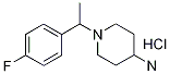 1-[1-(4-氟-苯基)-乙基]-哌啶-4-胺鹽酸鹽結(jié)構(gòu)式_1185310-22-8結(jié)構(gòu)式