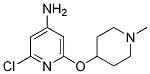 2-Chloro-6-(1-methylpiperidin-4-yloxy)pyridin-4-amineStructure,1186112-09-3Structure 2-Chloro-6-(1-methylpiperidin-4-yloxy)pyridin-4-amine Structure,1186112-09-3Structure
