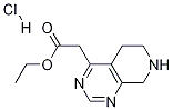 2-(5,6,7,8-四氫吡啶并[3,4-d]嘧啶-4-基)乙酸乙酯鹽酸鹽結(jié)構(gòu)式_1187830-52-9結(jié)構(gòu)式