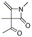 2-Azetidinone, 3-acetyl-1,3-dimethyl-4-methylene-(9ci)Structure,118987-40-9Structure 2-Azetidinone, 3-acetyl-1,3-dimethyl-4-methylene-(9ci) Structure,118987-40-9Structure