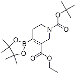 1-叔丁基 3-乙基 4-(4,4,5,5-四甲基-1,3,2-二噁硼烷-2-基)-5,6-二氫吡啶-1,3(2H)-二羧酸結(jié)構(gòu)式_1194488-90-8結(jié)構(gòu)式