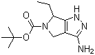 3-氨基-6-乙基-4,6-二氫吡咯并[3,4-c]吡唑-5(1H)-羧酸叔丁酯結(jié)構(gòu)式_1196153-31-7結(jié)構(gòu)式
