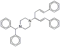 1-(二苯基甲基)-4-[(1rs,3e)-4-苯基-1-[(e)-2-苯基乙烯)-3-丁烯-1-基]哌嗪結(jié)構(gòu)式_1199751-98-8結(jié)構(gòu)式