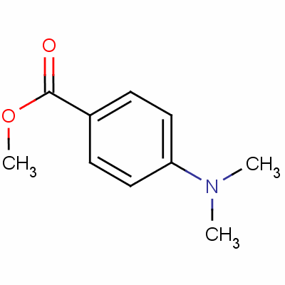 4-二甲基氨基苯甲酸甲酯結(jié)構(gòu)式_1202-25-1結(jié)構(gòu)式