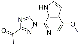 1-(1-(4-甲氧基-1H-吡咯并[2,3-c]吡啶-7-基)-1H-1,2,4-噻唑-3-基)乙酮結構式_1202645-02-0結構式