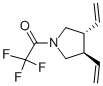 Pyrrolidine, 3,4-diethenyl-1-(trifluoroacetyl)-, trans- (9ci)Structure,120568-86-7Structure Pyrrolidine, 3,4-diethenyl-1-(trifluoroacetyl)-, trans- (9ci) Structure,120568-86-7Structure
