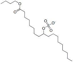 Octadecanoic acid, 9-(sulfooxy)-, 1-butyl esterStructure,122-53-2Structure Octadecanoic acid, 9-(sulfooxy)-, 1-butyl ester Structure,122-53-2Structure