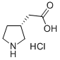 (R)-3-吡咯烷乙酸鹽酸鹽結(jié)構(gòu)式_122442-01-7結(jié)構(gòu)式