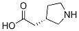 (S)-2-(pyrrolidin-3-yl)acetic acid Structure,122442-02-8Structure