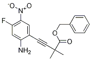 Benzyl4-(2-amino-4-fluoro-5-nitrophenyl)-2,2-dimethylbut-3-ynoateStructure,1225589-66-1Structure Benzyl4-(2-amino-4-fluoro-5-nitrophenyl)-2,2-dimethylbut-3-ynoate Structure,1225589-66-1Structure