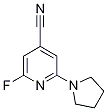 2-Fluoro-6-(pyrrolidin-1-yl)isonicotinonitrileStructure,1228666-18-9Structure 2-Fluoro-6-(pyrrolidin-1-yl)isonicotinonitrile Structure,1228666-18-9Structure