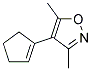 Isoxazole, 4-(1-cyclopenten-1-yl)-3,5-dimethyl-(9ci)Structure,123371-93-7Structure Isoxazole, 4-(1-cyclopenten-1-yl)-3,5-dimethyl-(9ci) Structure,123371-93-7Structure