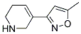 (9ci)-1,2,3,6-四氫-5-(5-甲基-3-異噁唑基)-吡啶結(jié)構(gòu)式_123686-29-3結(jié)構(gòu)式
