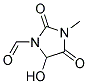 1-Imidazolidinecarboxaldehyde, 5-hydroxy-3-methyl-2,4-dioxo-(9ci)Structure,124443-47-6Structure 1-Imidazolidinecarboxaldehyde, 5-hydroxy-3-methyl-2,4-dioxo-(9ci) Structure,124443-47-6Structure