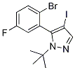 5-(2-Bromo-5-fluorophenyl)-1-(tert-butyl)-4-iodo-1h-pyrazoleStructure,1245643-25-7Structure 5-(2-Bromo-5-fluorophenyl)-1-(tert-butyl)-4-iodo-1h-pyrazole Structure,1245643-25-7Structure