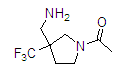 1-(3-(Aminomethyl)-3-(trifluoromethyl)pyrrolidin-1-yl)ethanoneStructure,1245645-31-1Structure 1-(3-(Aminomethyl)-3-(trifluoromethyl)pyrrolidin-1-yl)ethanone Structure,1245645-31-1Structure