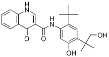N-(2-(tert-butyl)-5-hydroxy-4-(1-hydroxy-2-methylpropan-2-yl)phenyl)-4-oxo-1,4-dihydroquinoline-3-carboxamideStructure,1246213-23-9Structure N-(2-(tert-butyl)-5-hydroxy-4-(1-hydroxy-2-methylpropan-2-yl)phenyl)-4-oxo-1,4-dihydroquinoline-3-carboxamide Structure,1246213-23-9Structure