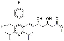 rel-(e)-7-[2,6-二異丙基-4-(4-氟苯基)-5-羥基甲基吡啶]-3,5-二羥基-6-庚酸甲酯結(jié)構(gòu)式_124863-87-2結(jié)構(gòu)式