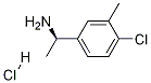 (R)-1-(4-chloro-3-methylphenyl)ethanamine-hcl Structure,1255306-36-5Structure