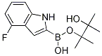 4-氟吲哚-2-硼酸頻那醇酯結(jié)構(gòu)式_1256359-96-2結(jié)構(gòu)式