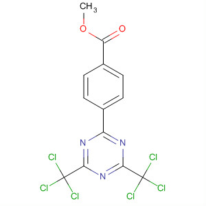 Methyl 4-(4,6-bis(trichloromethyl)-1,3,5-triazin-2-yl)benzoateStructure,125775-49-7Structure Methyl 4-(4,6-bis(trichloromethyl)-1,3,5-triazin-2-yl)benzoate Structure,125775-49-7Structure