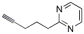 Pyrimidine, 2-(4-pentynyl)- (9ci)Structure,126215-84-7Structure Pyrimidine, 2-(4-pentynyl)- (9ci) Structure,126215-84-7Structure