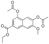 4,6-Bis(acetyloxy)-7-methoxy-2-naphthalenecarboxylic acid ethyl esterStructure,126274-98-4Structure 4,6-Bis(acetyloxy)-7-methoxy-2-naphthalenecarboxylic acid ethyl ester Structure,126274-98-4Structure
