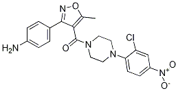 (3-(4-Aminophenyl)-5-methylisoxazol-4-yl)(4-(2-chloro-4-nitrophenyl)piperazin-1-yl)methanoneStructure,1264870-22-5Structure (3-(4-Aminophenyl)-5-methylisoxazol-4-yl)(4-(2-chloro-4-nitrophenyl)piperazin-1-yl)methanone Structure,1264870-22-5Structure